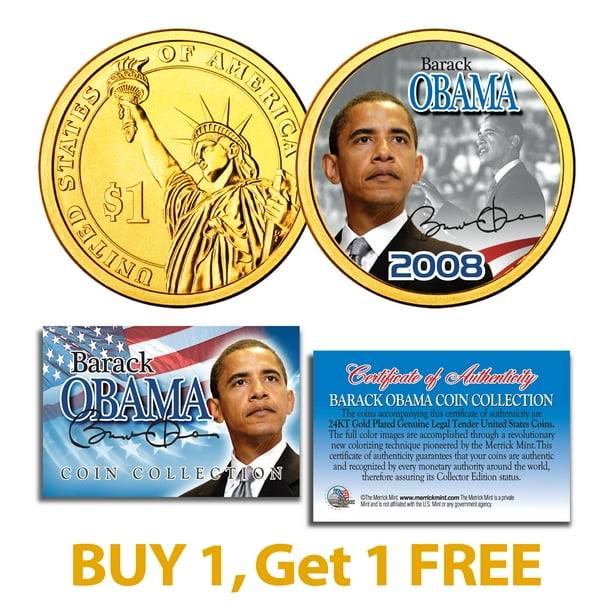 Details about   President Barack Obama Commemorative Coin Flag LIBERTY 44th 40x3mm